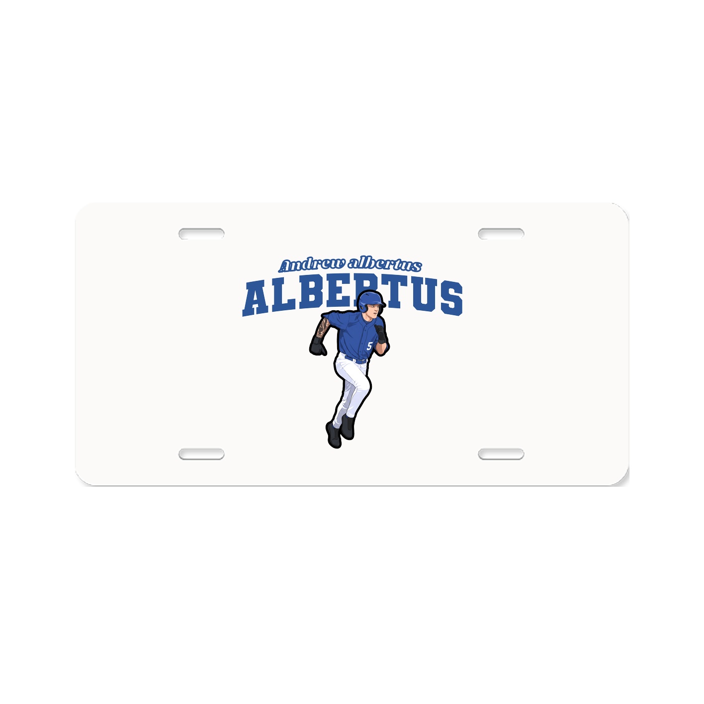 License Plate — Name Arch in Classic