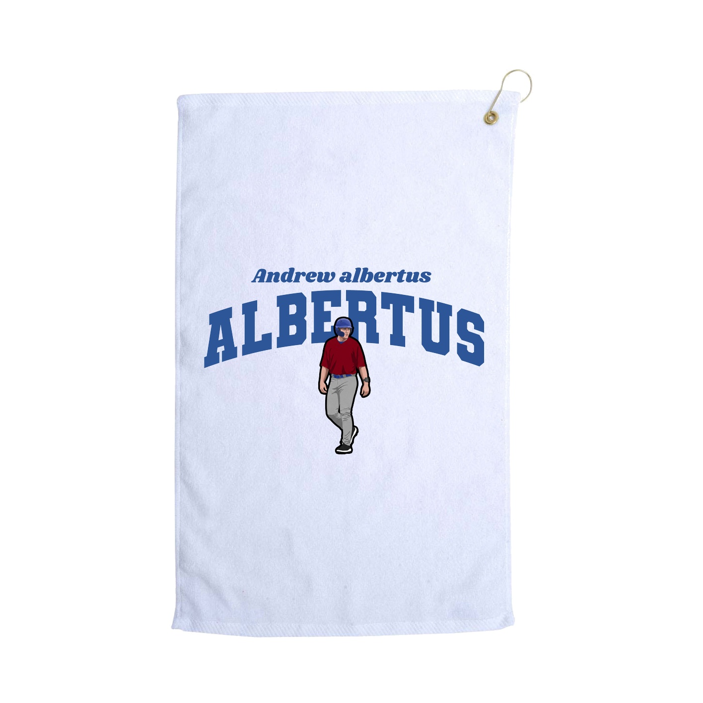 Golf Towel — Signature Arch in White