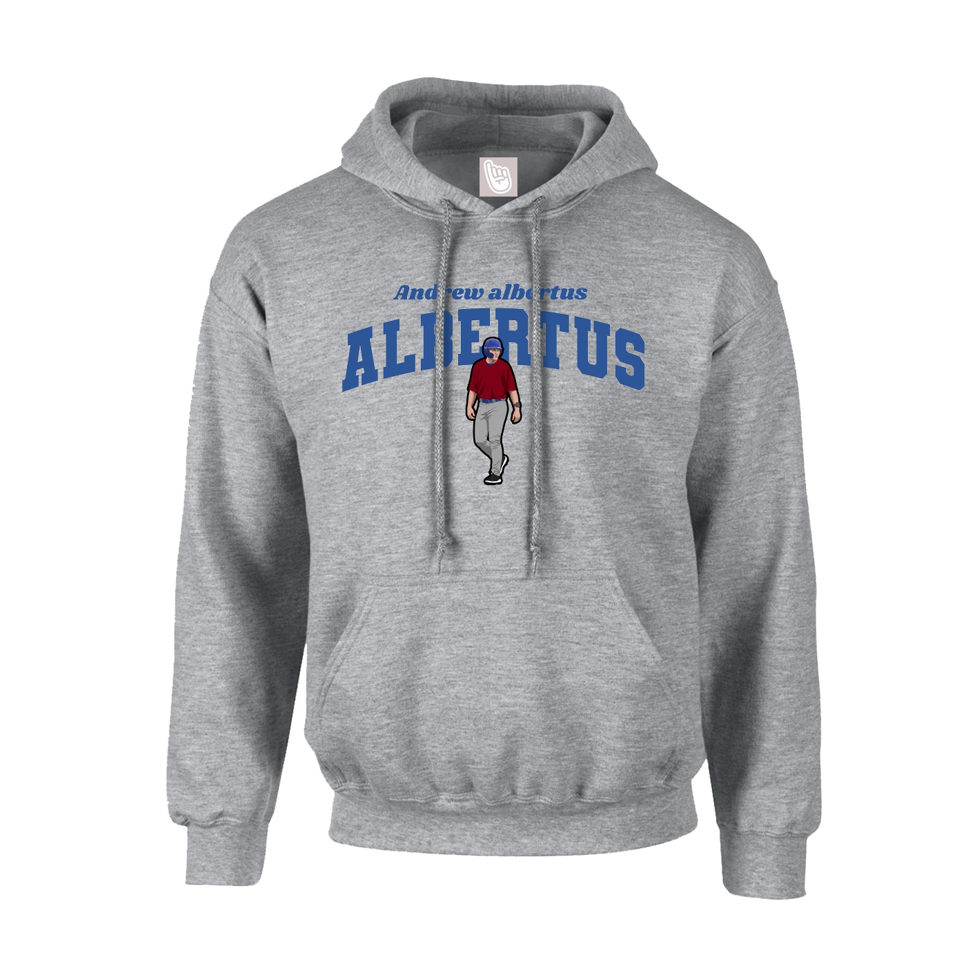 Youth Hoodie — Signature Arch in Grey