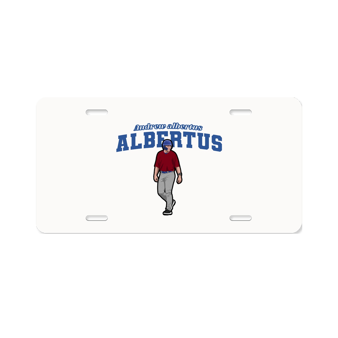 License Plate — Name Arch in Classic