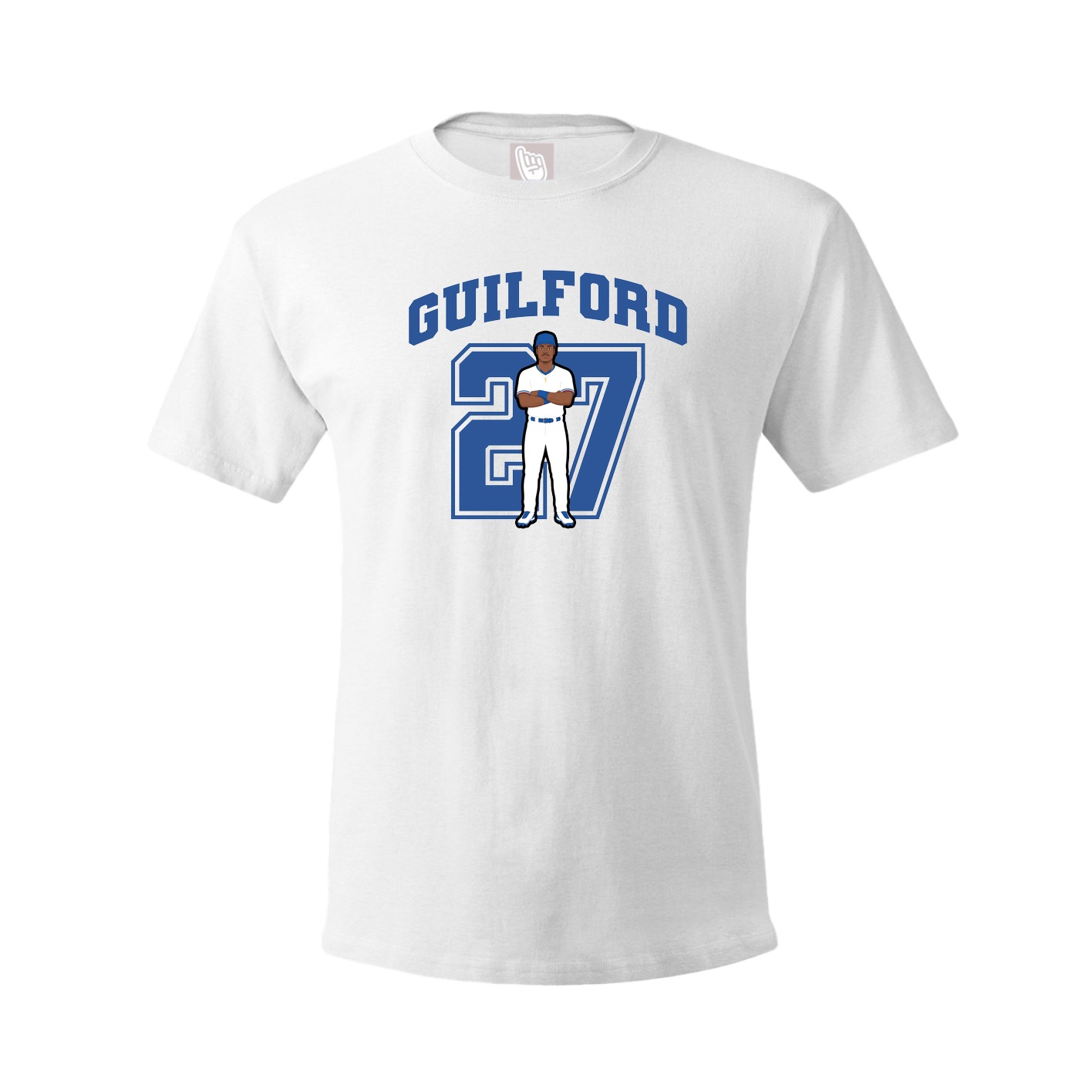 Youth Tee — Number in White