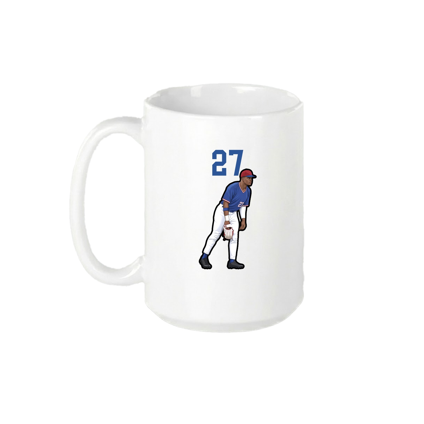 15oz Coffee Mug — Number Top in White