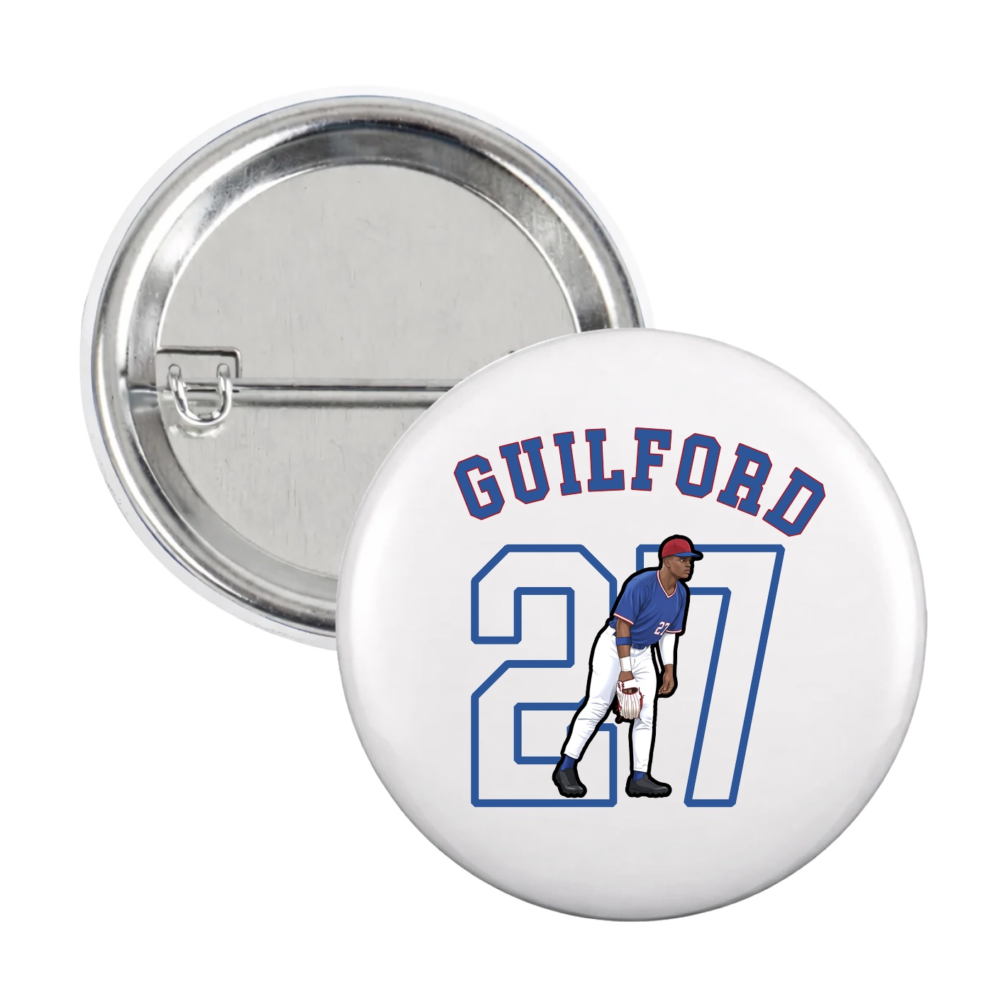 Game Day Button — Shirsey Arch in White
