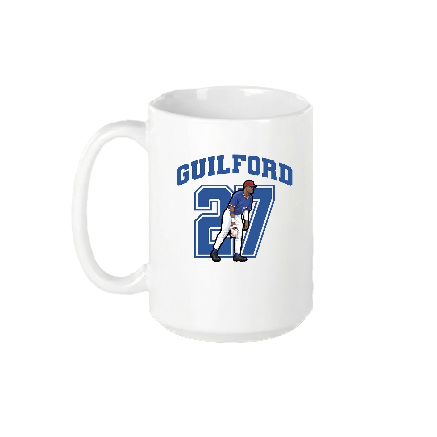 15oz Coffee Mug — Number in White