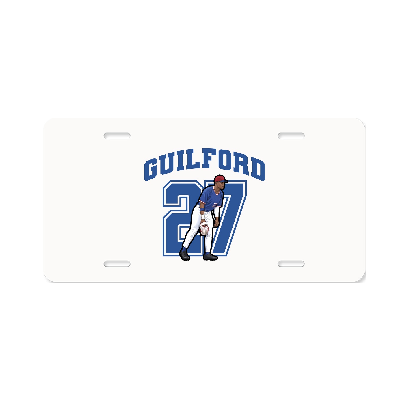 License Plate — Number in Classic