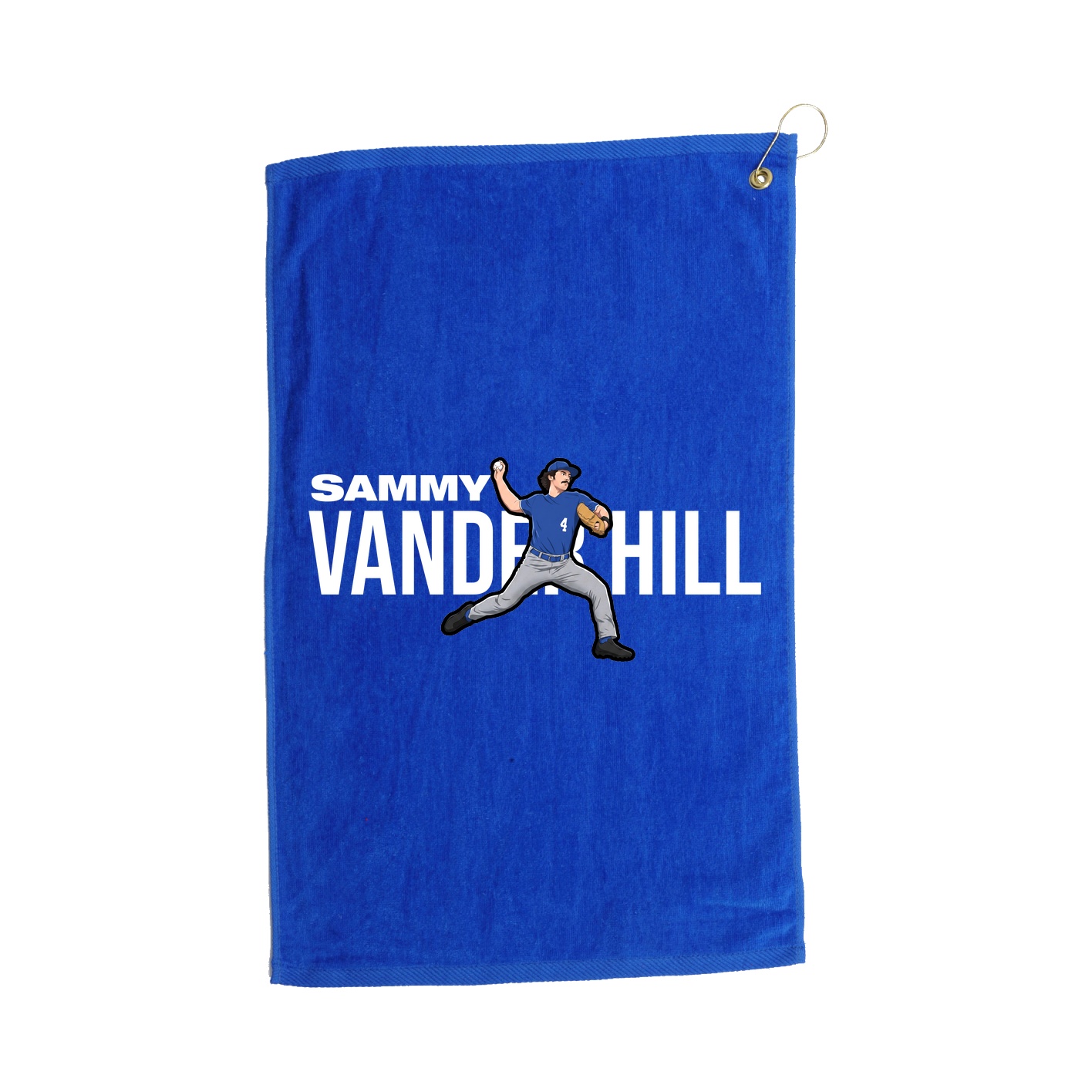 Golf Towel — Player Name in Royal