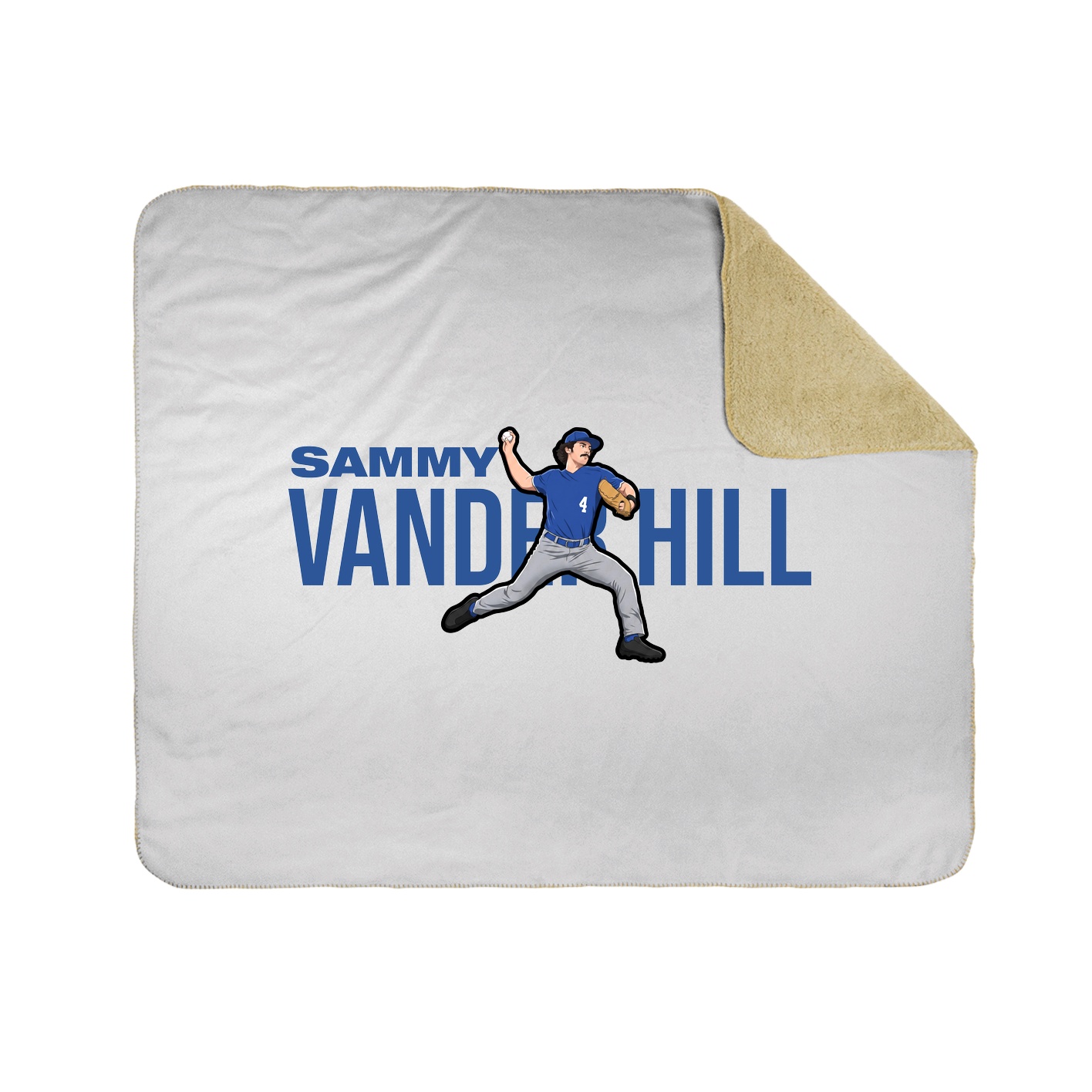 Throw Blanket — Player Name in White