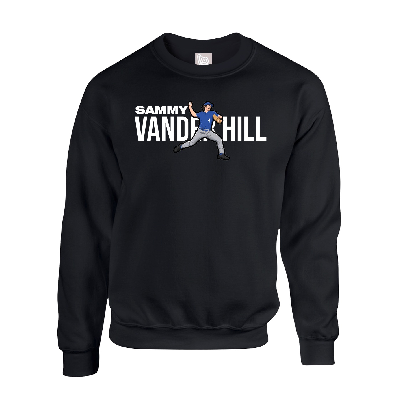 Fleece Crew — Player Name in Black