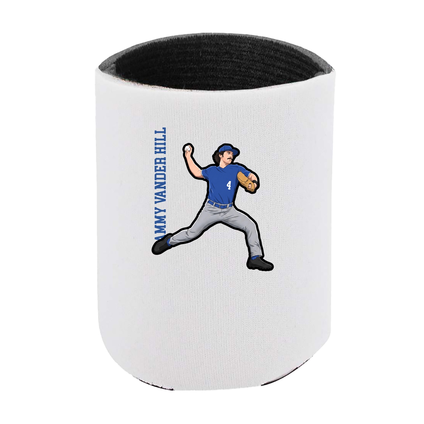 Can Holder — Name Vertical in White