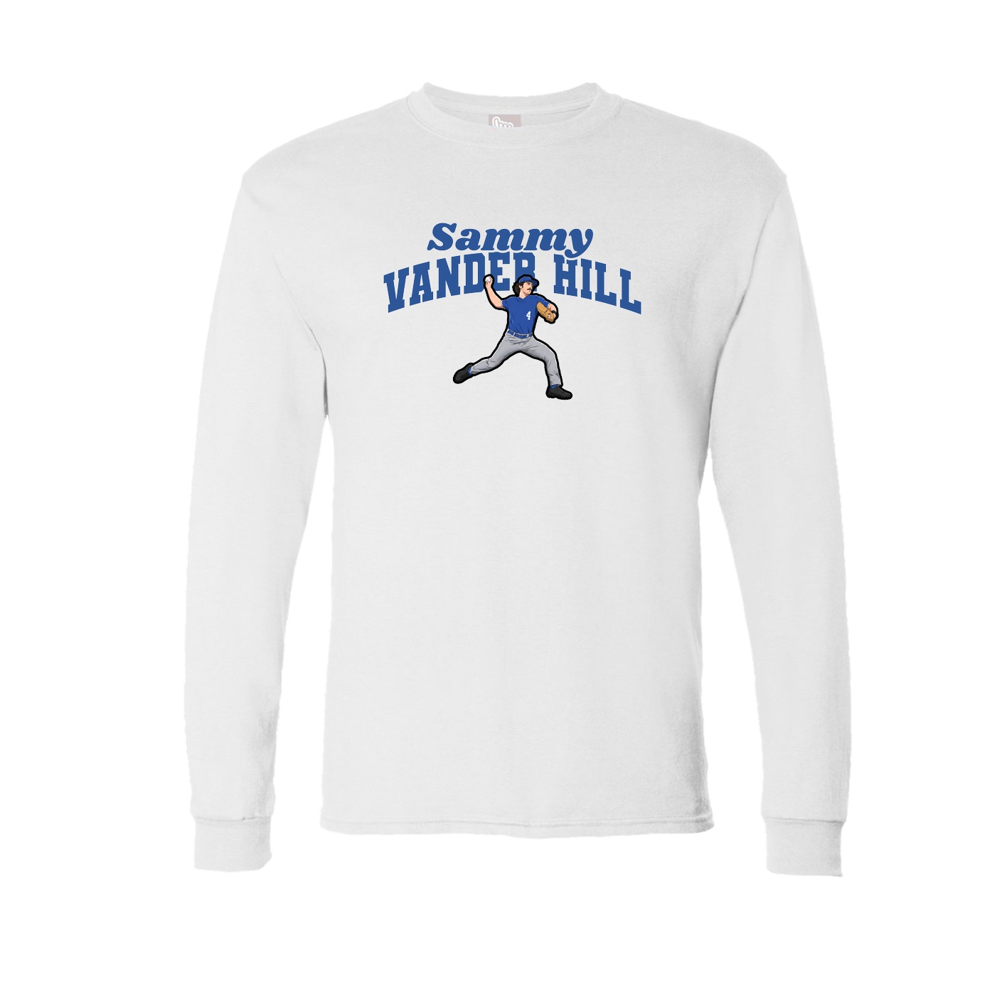 Long Sleeve Tee — Signature Arch in White