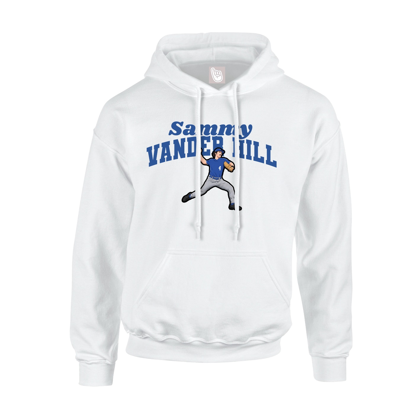 Hoodie — Signature Arch in White