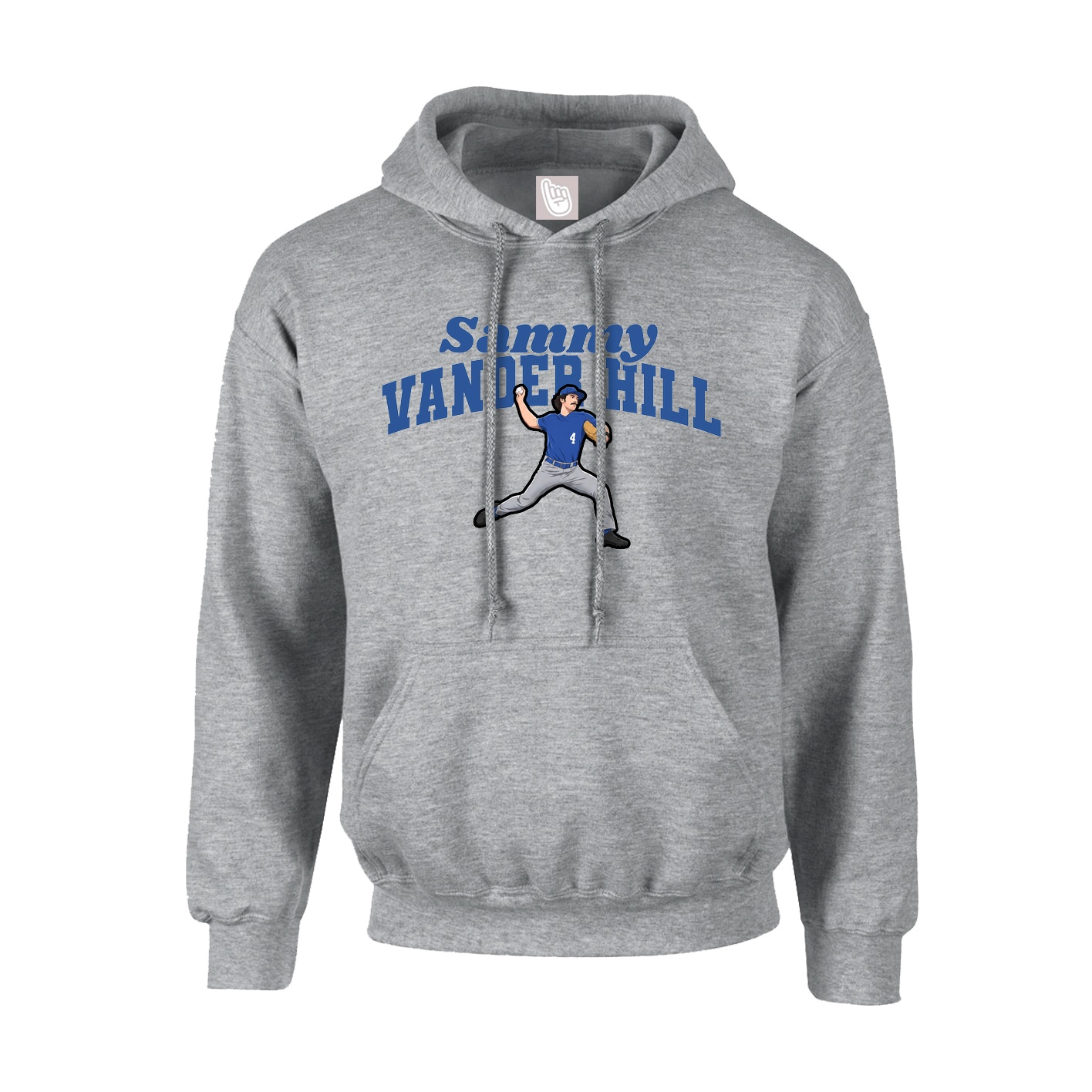 Youth Hoodie — Signature Arch in Grey