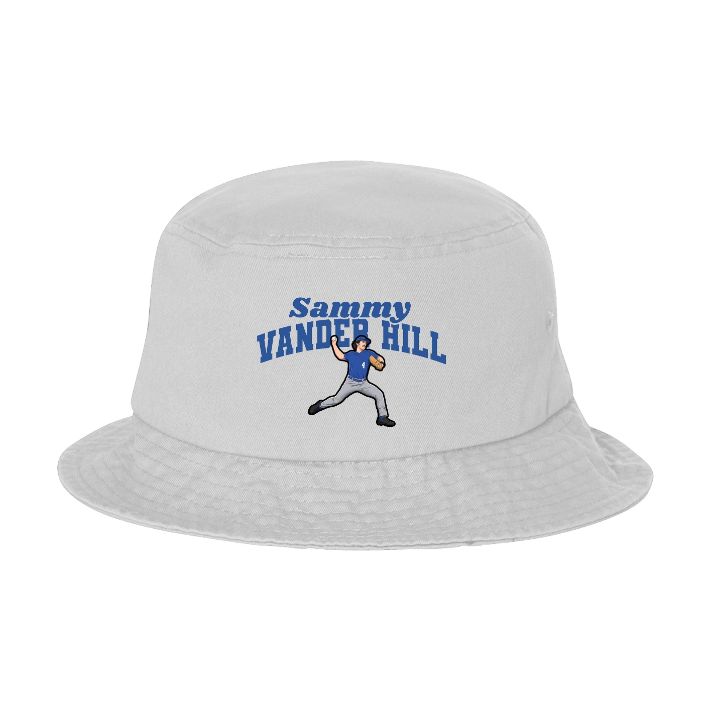 Bucket Cap — Signature Arch in White