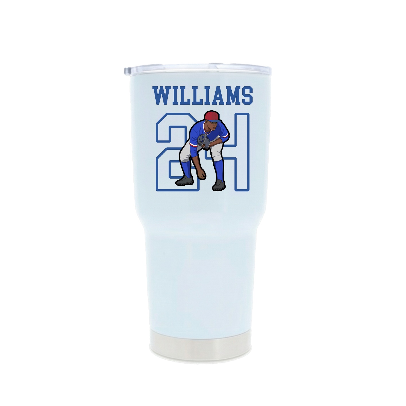 30oz Stainless Steel Tumbler — Shirsey in White