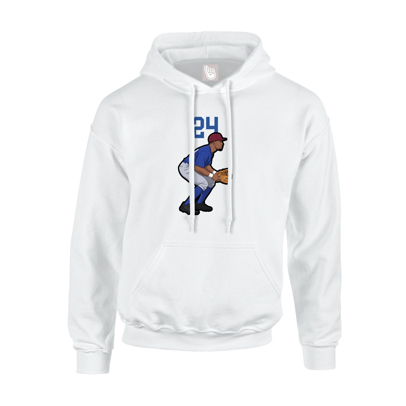 Hoodie — Number Top in White