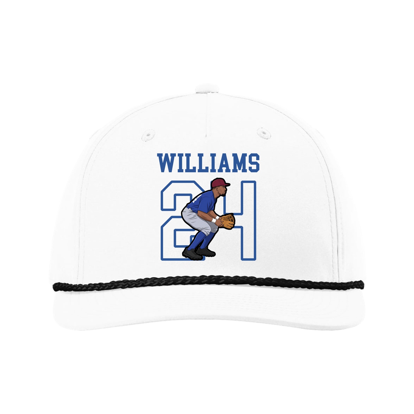 Five-Panel Classic Rope Cap — Shirsey in White