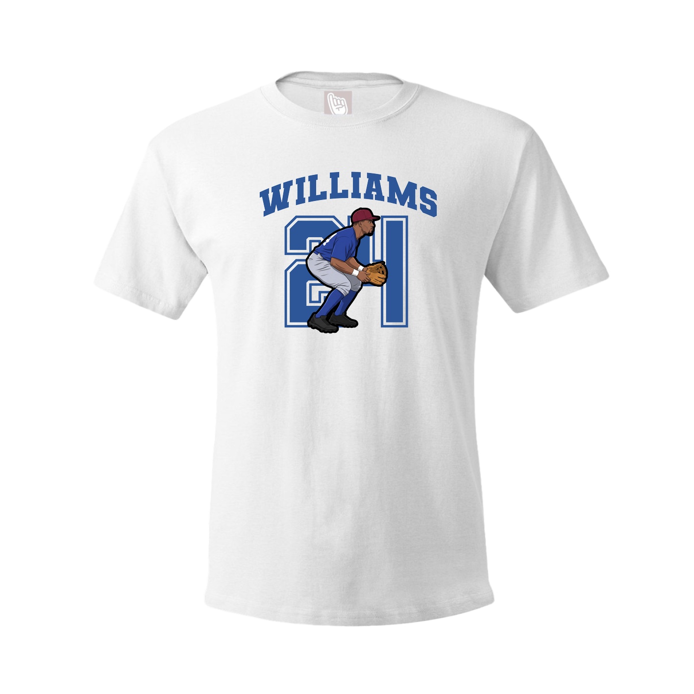 Youth Tee — Number in White