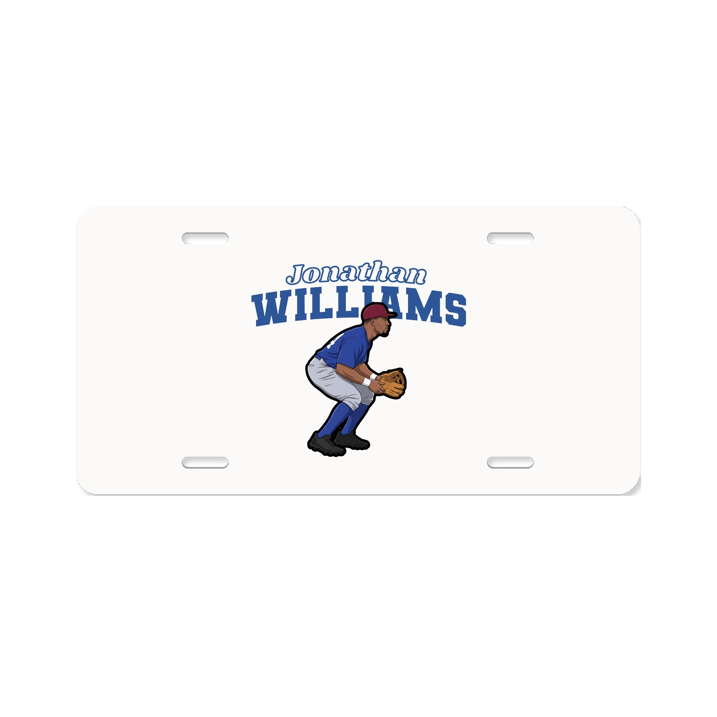 License Plate — Name Arch in Classic