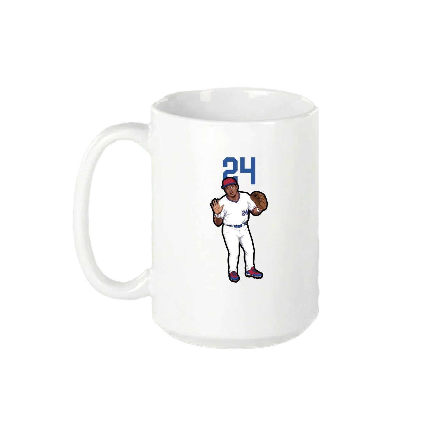 15oz Coffee Mug — Number Top in White