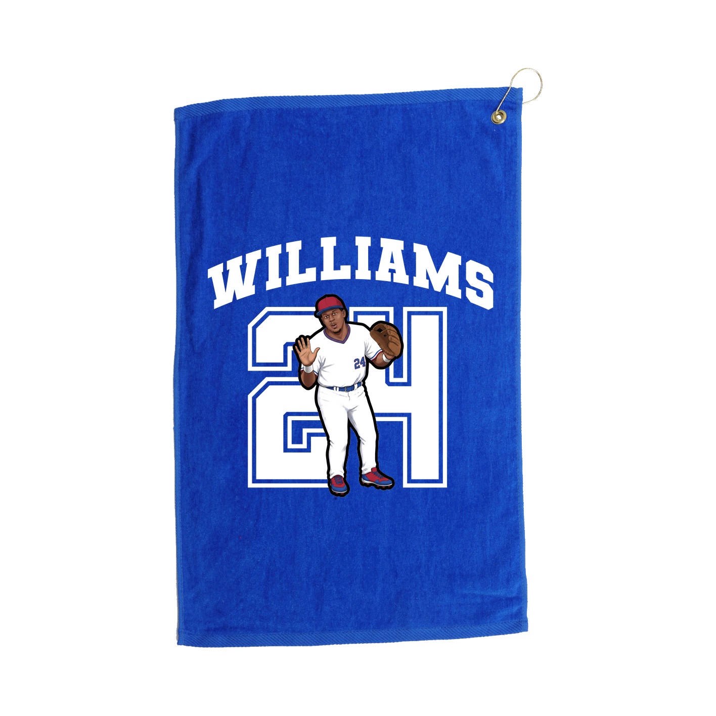Golf Towel — Number in Royal
