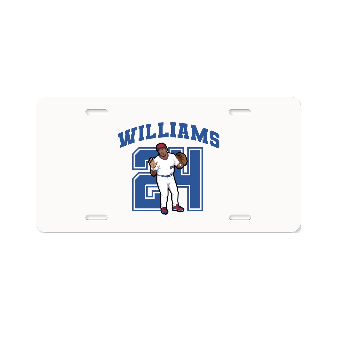 License Plate — Number in Classic