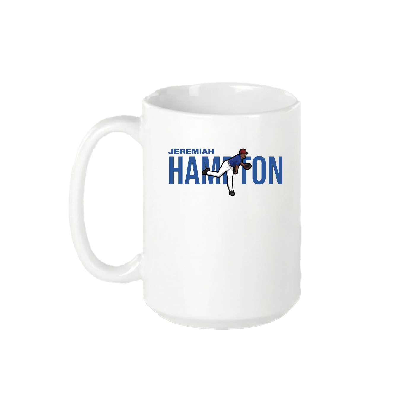 15oz Coffee Mug — Player Name in White
