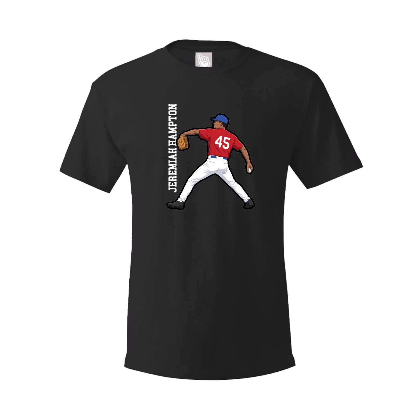 Tee — Name Vertical in Black