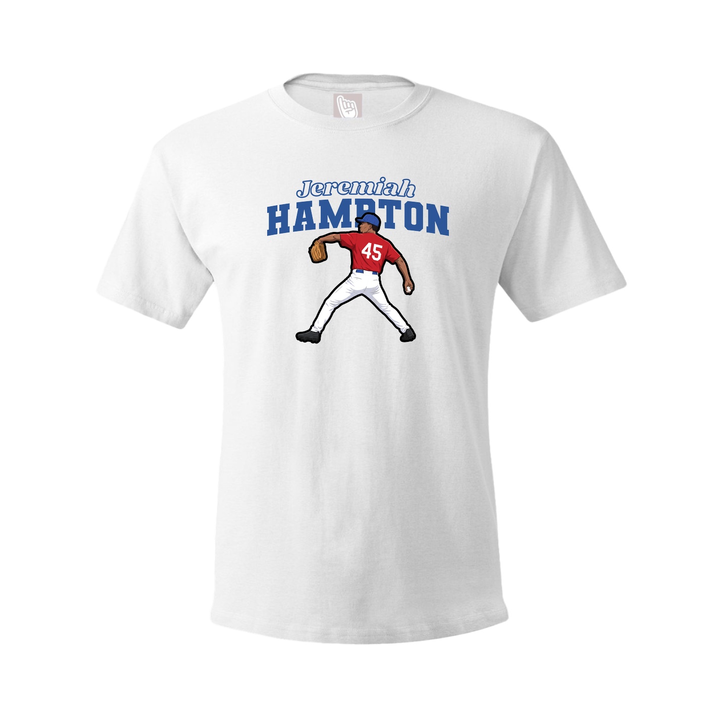 Youth Tee — Name Arch in White