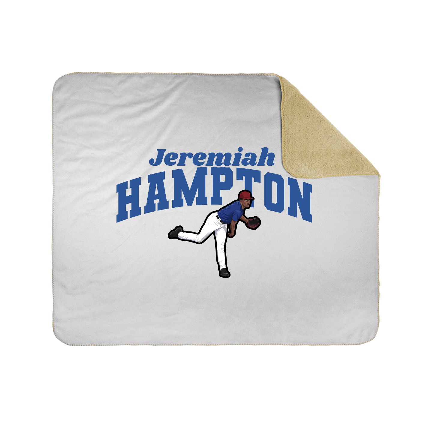 Throw Blanket — Signature Arch in White