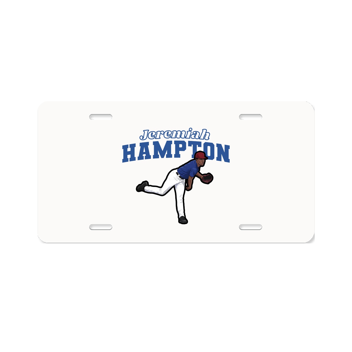 License Plate — Name Arch in Classic
