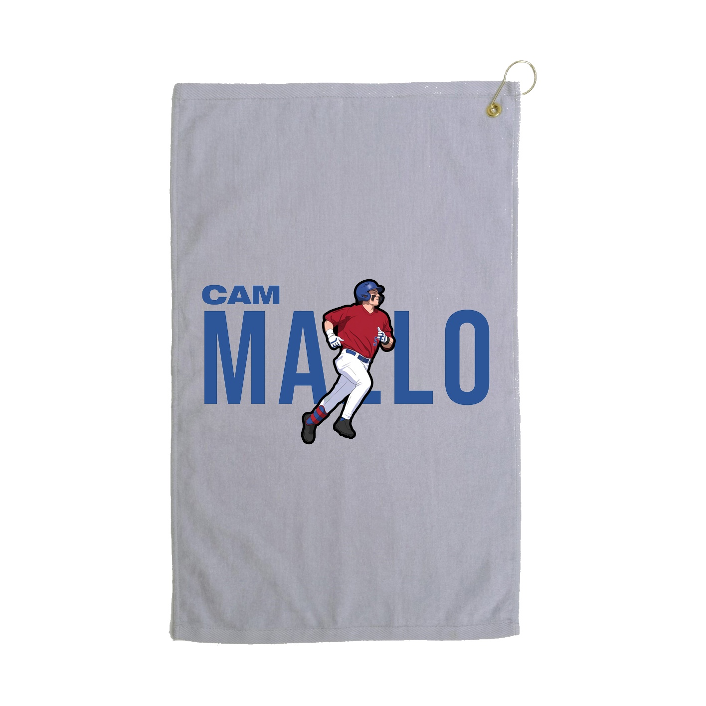 Golf Towel — Player Name in Grey