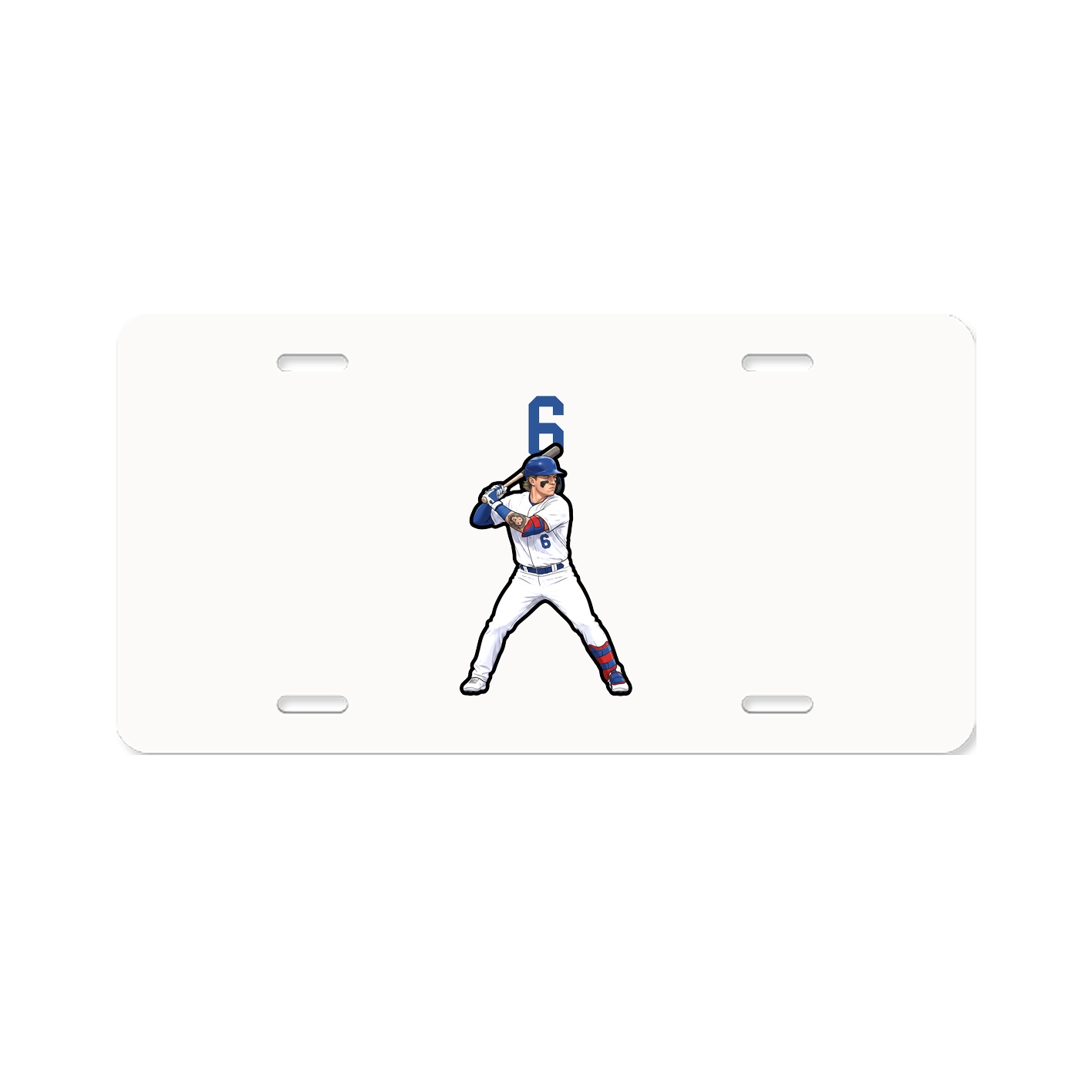License Plate — Number Top in Classic