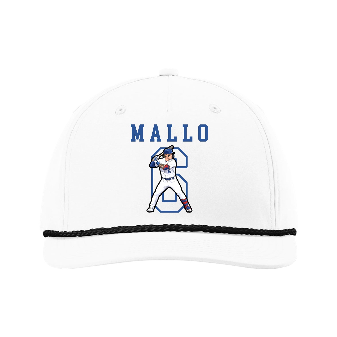 Five-Panel Classic Rope Cap — Shirsey in White