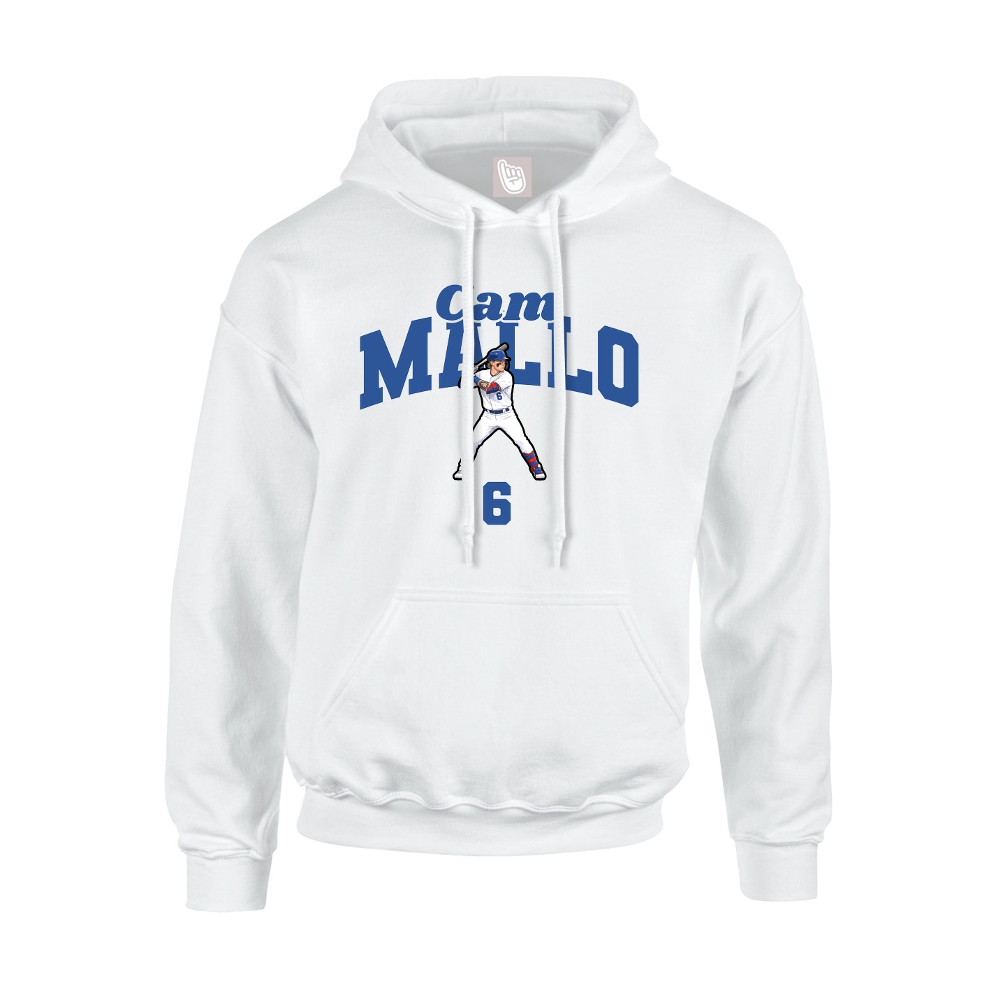 Hoodie — Signature Arch in White