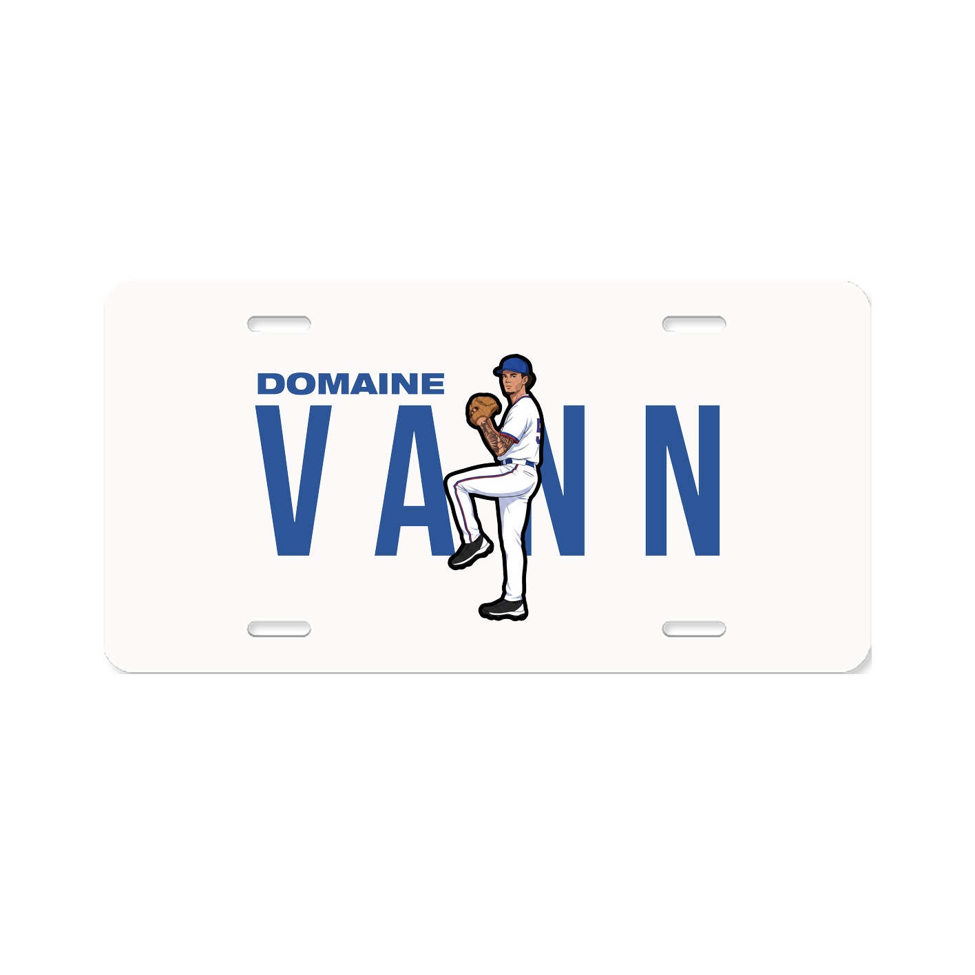 License Plate — Player Name in Classic