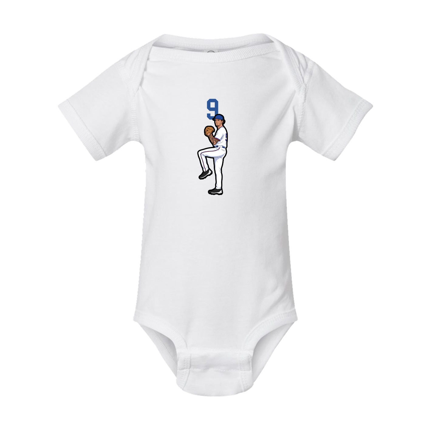 Baby Onesie — Number Top in White