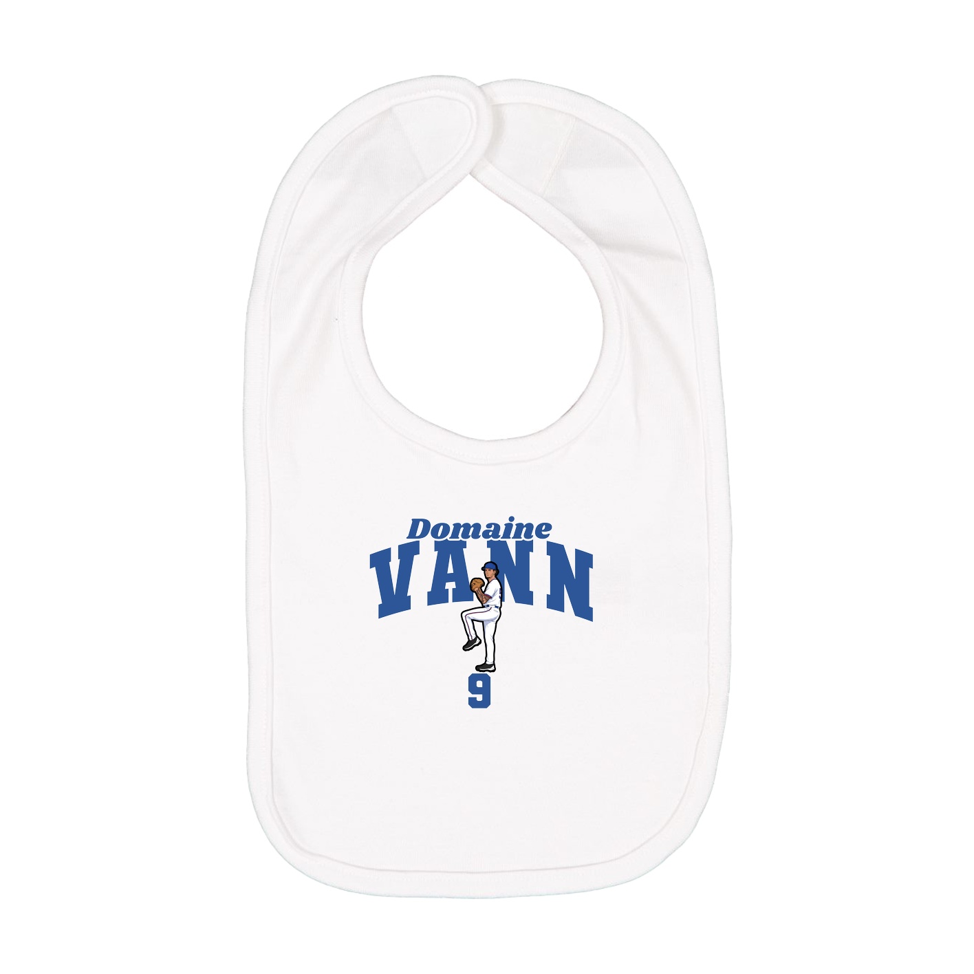 Infant Bib — Signature Arch in White