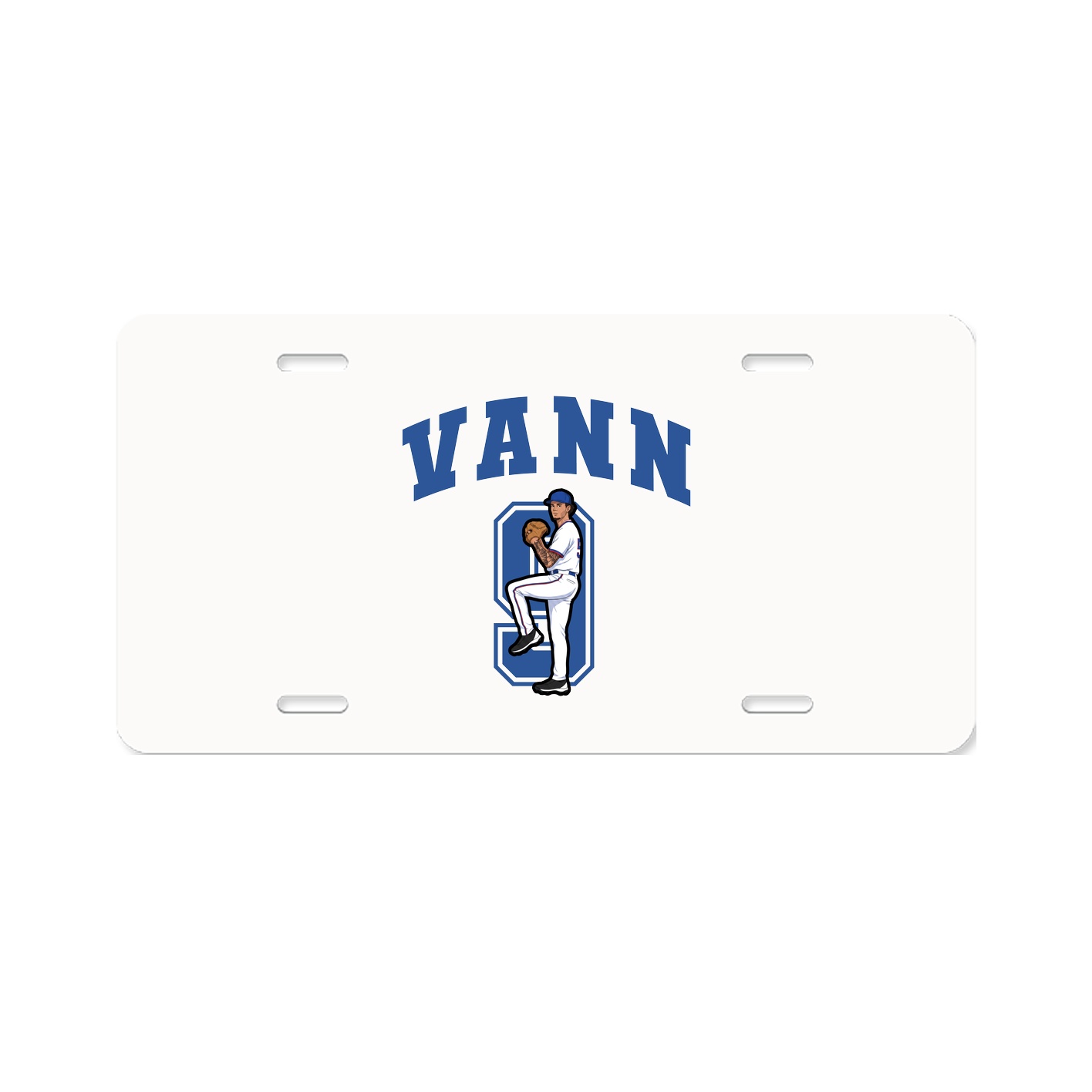 License Plate — Number in Classic