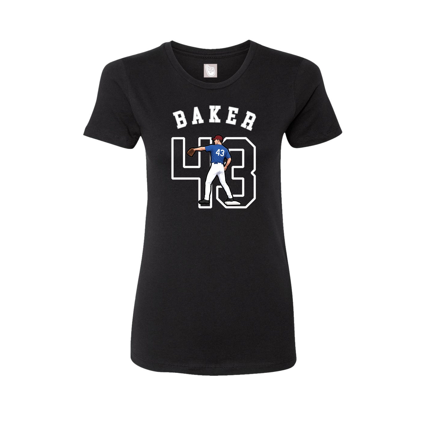Fitted Women's Tee — Shirsey Arch in Black