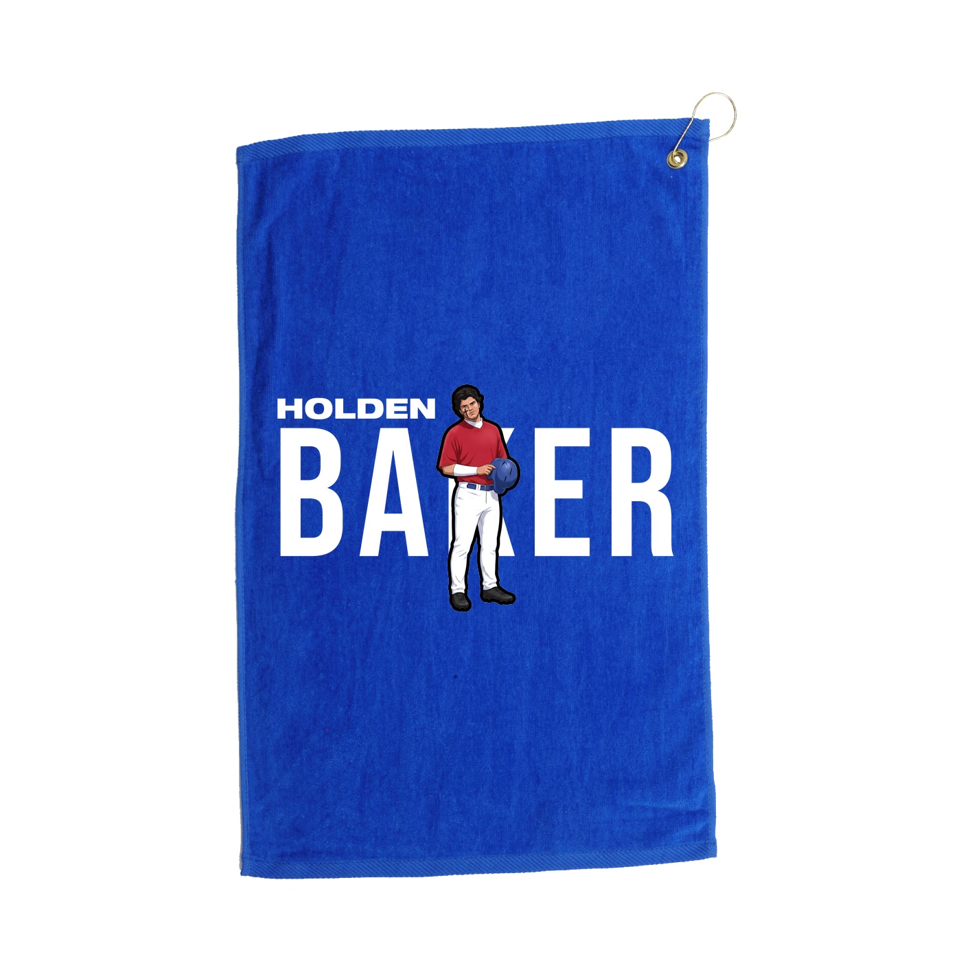 Golf Towel — Player Name in Royal