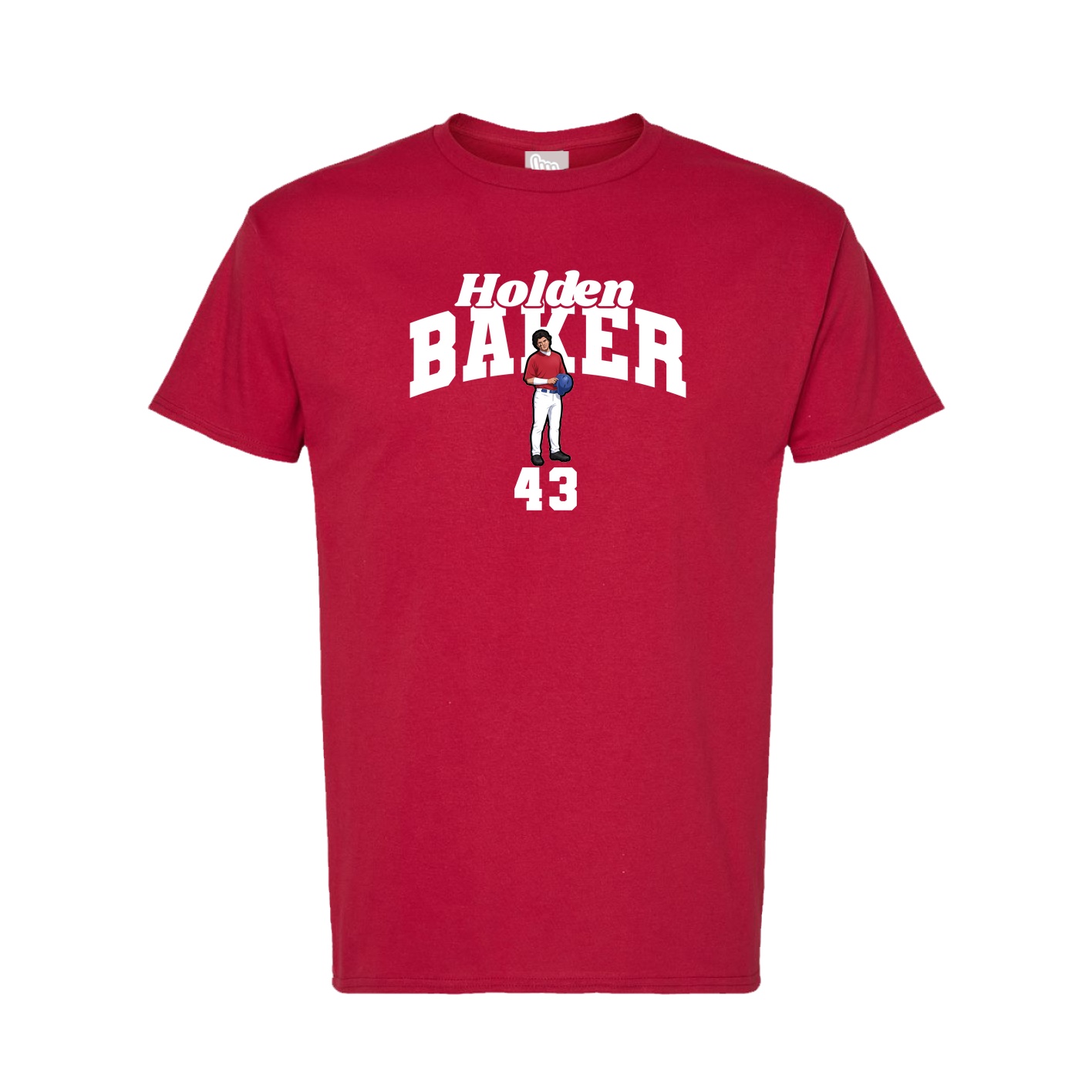 Tee — Signature Arch in Crimson