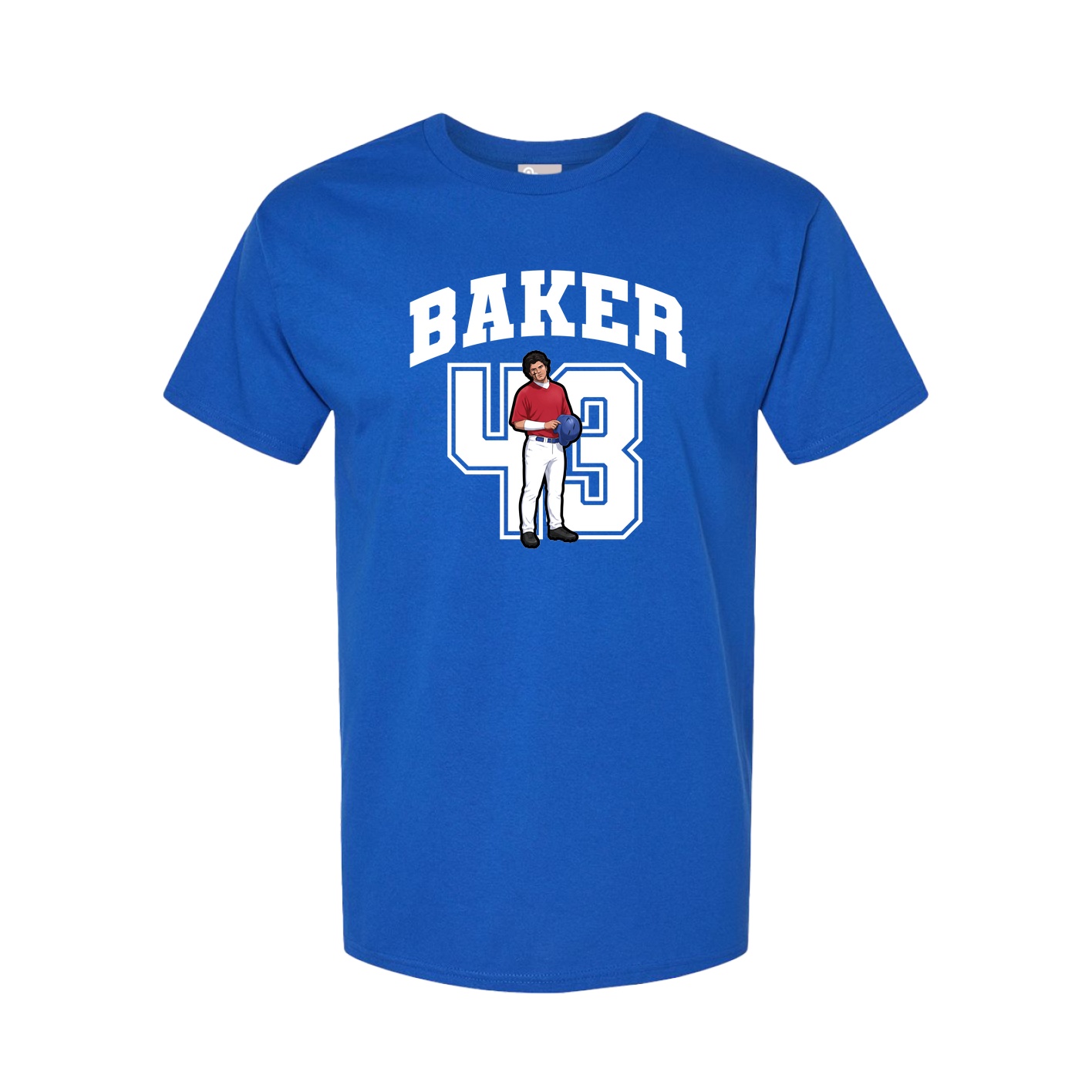 Youth Tee — Number in Royal