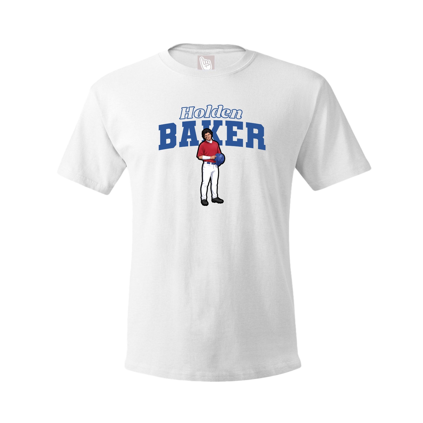 Youth Tee — Name Arch in White