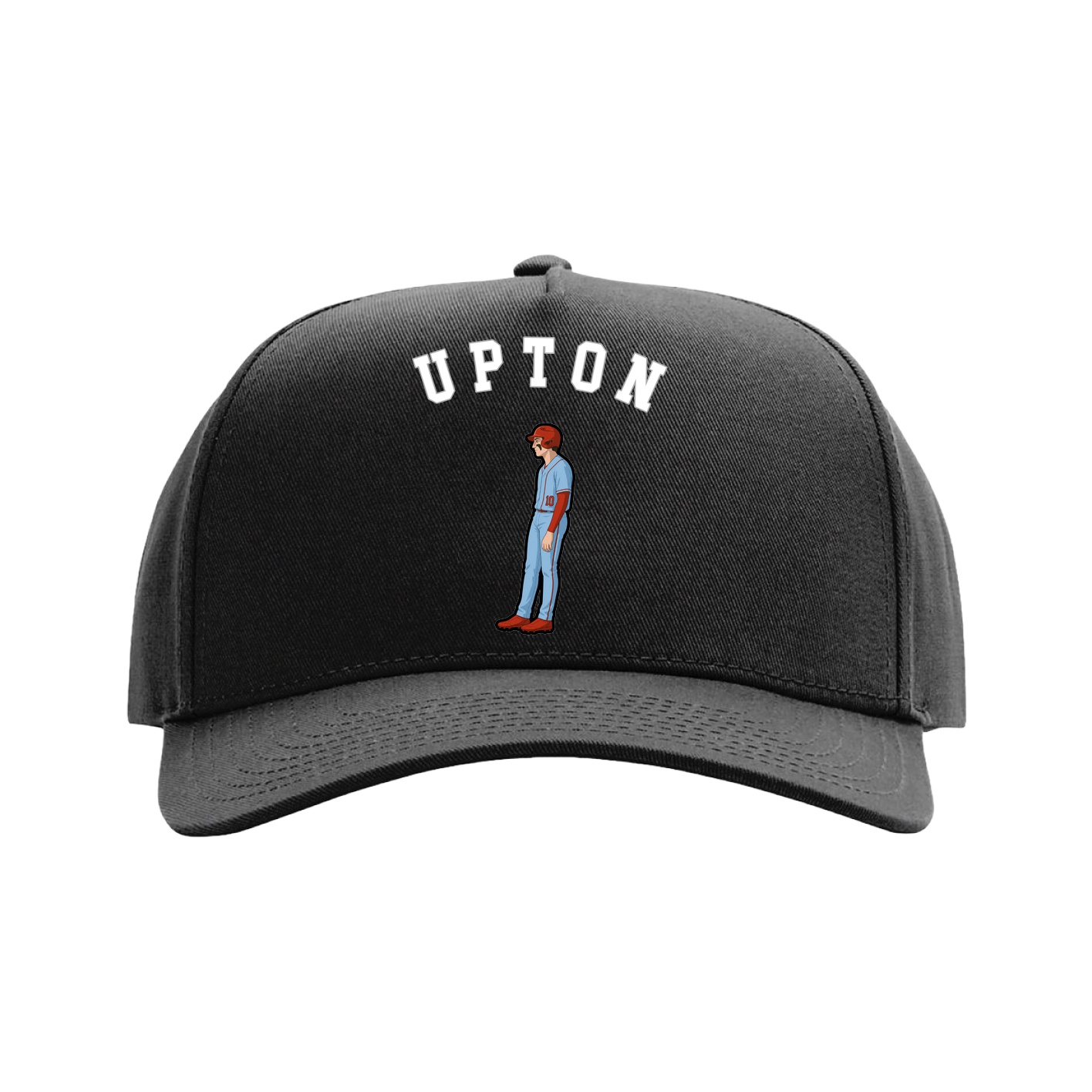 Full Fabric Five-Panel Champ Cap — Shirsey Arch in Black
