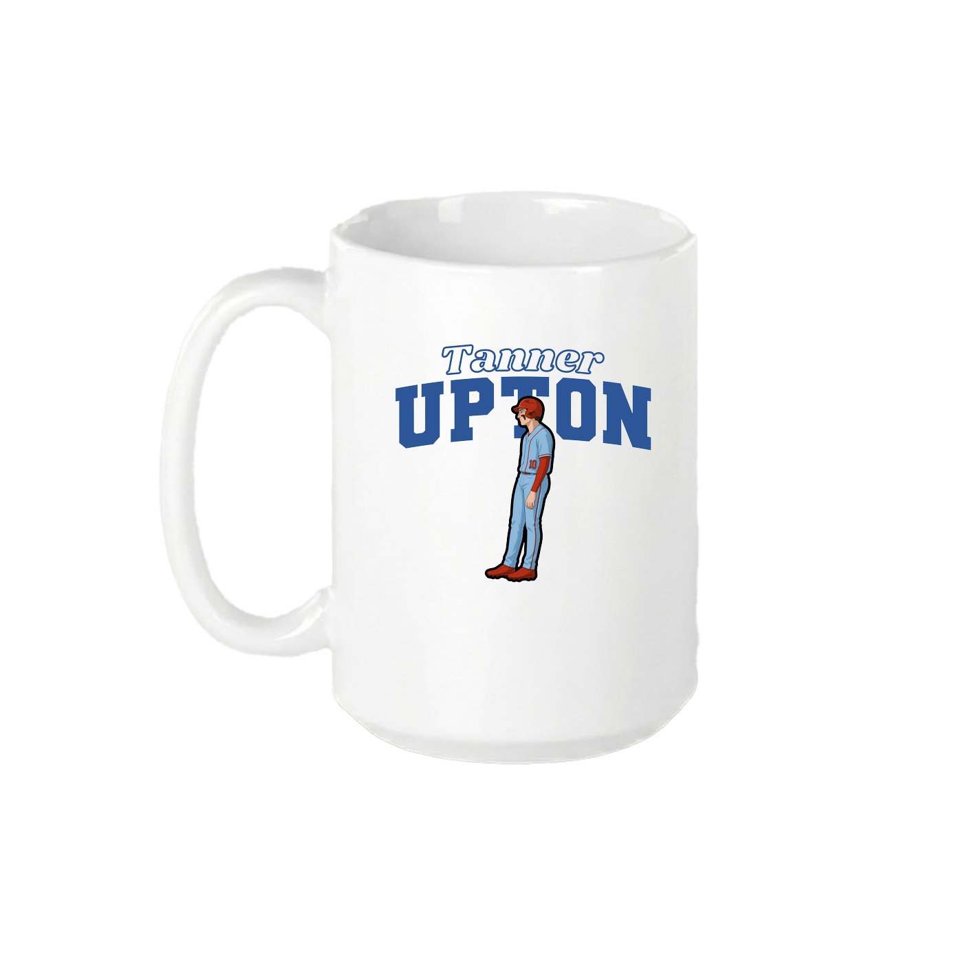 15oz Coffee Mug — Name Arch in White
