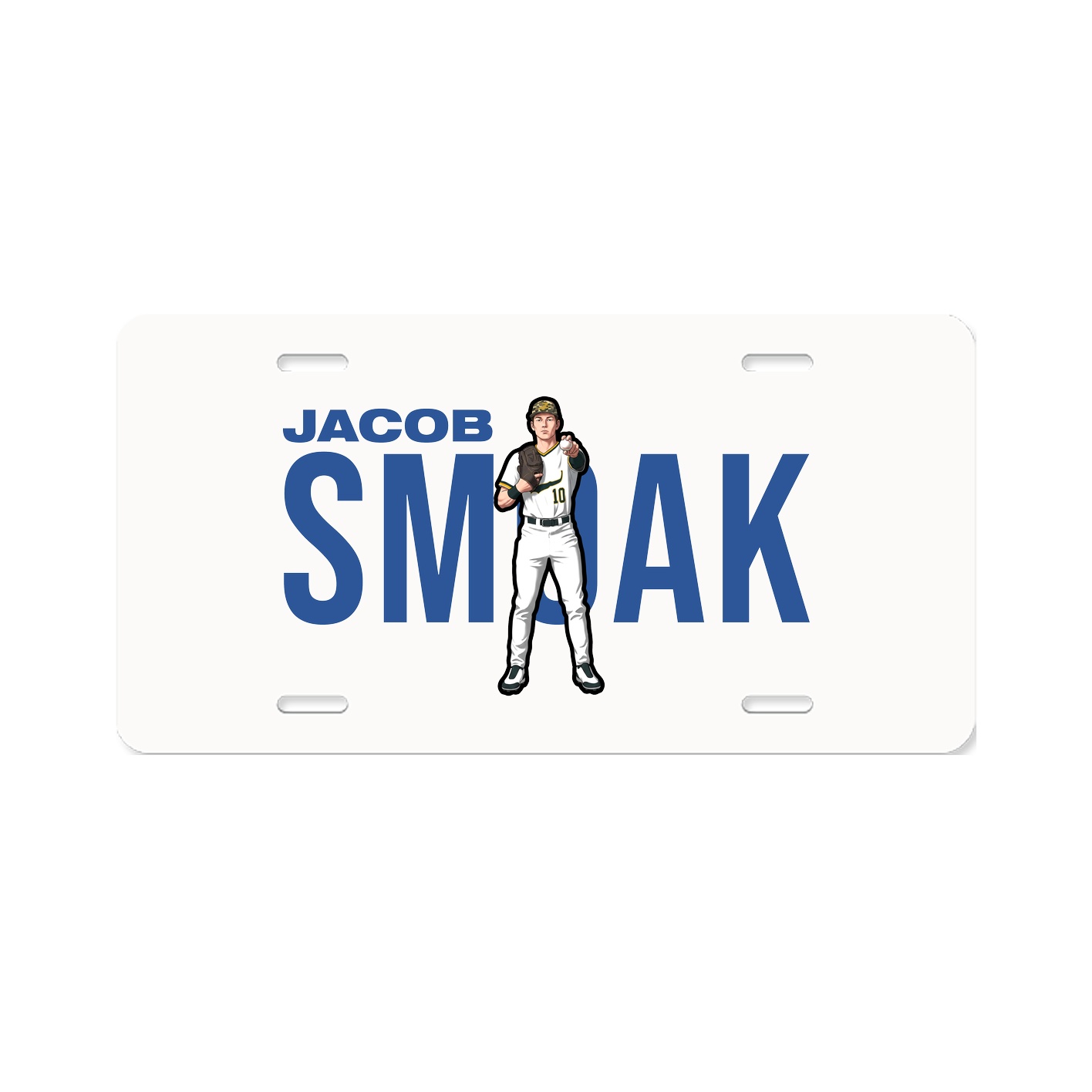 License Plate — Player Name in Classic