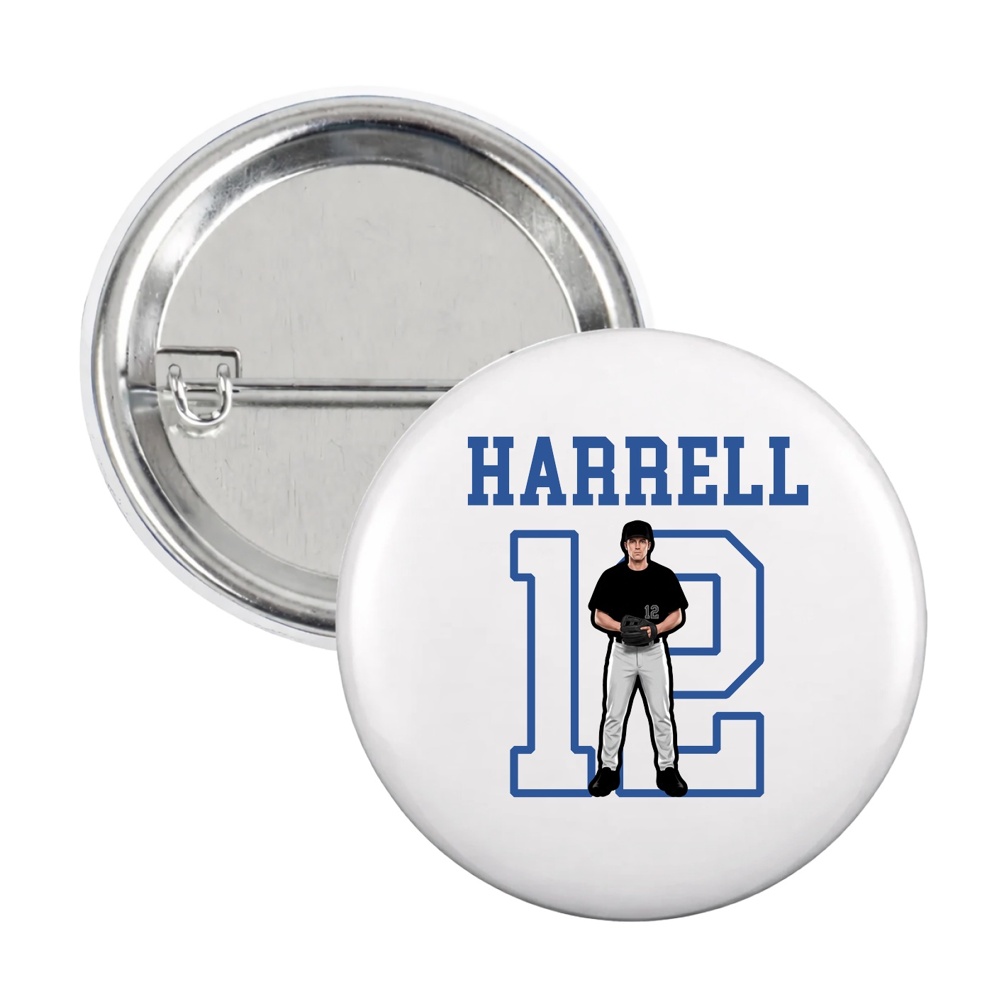 Game Day Button — Shirsey in White