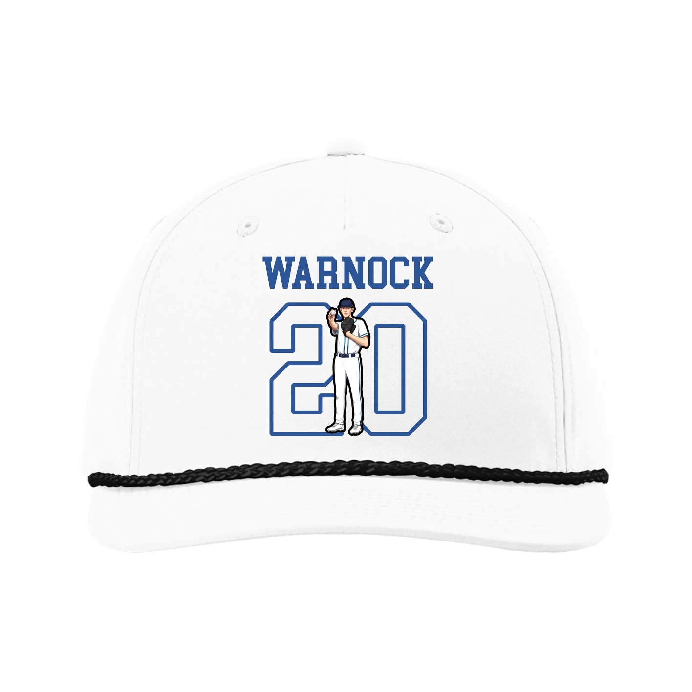 Five-Panel Classic Rope Cap — Shirsey in White