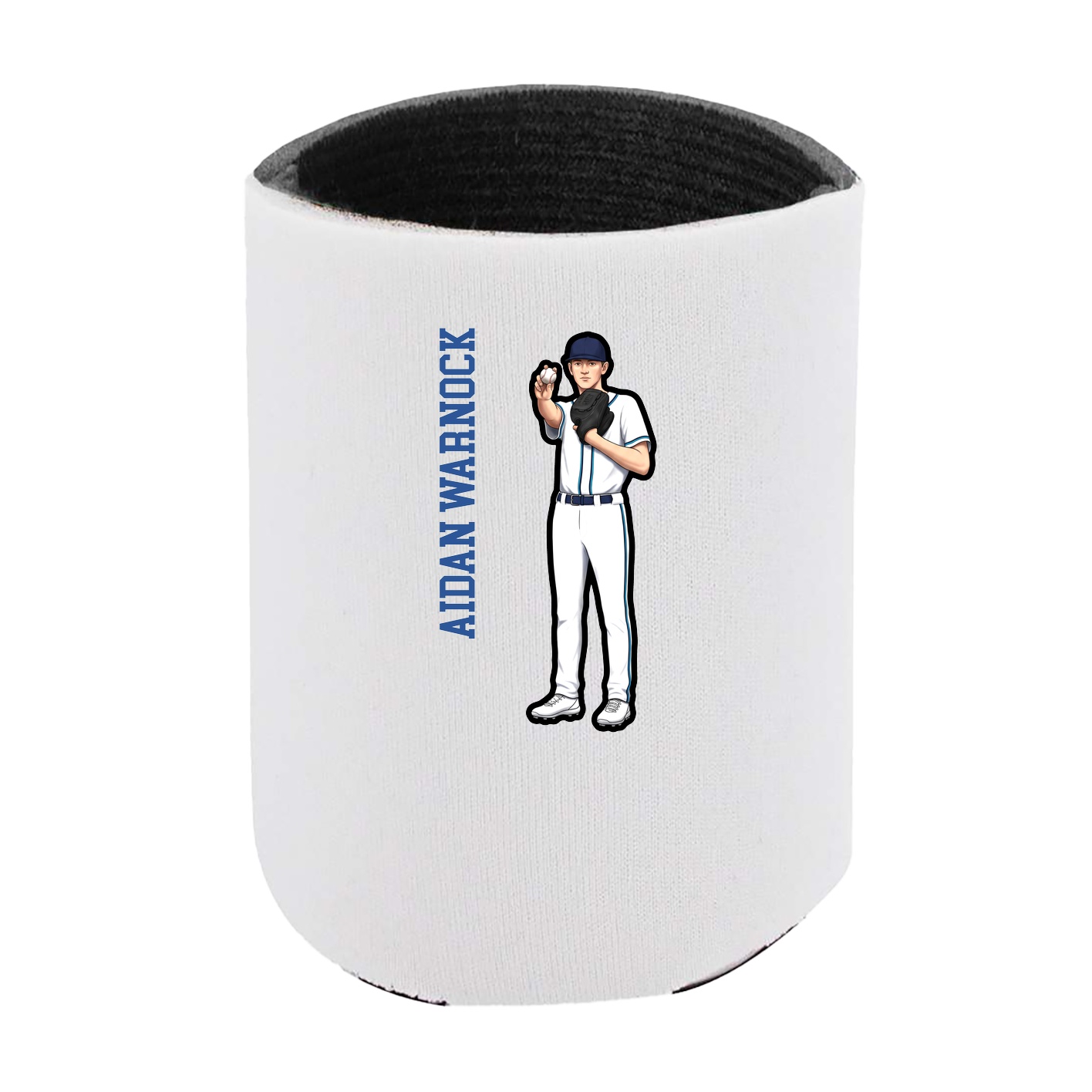 Can Holder — Name Vertical in White