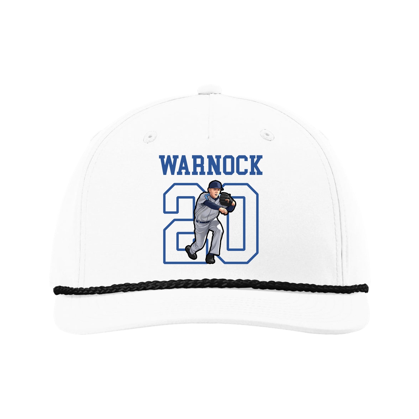 Five-Panel Classic Rope Cap — Shirsey in White